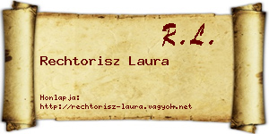 Rechtorisz Laura névjegykártya
