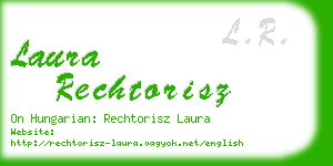 laura rechtorisz business card